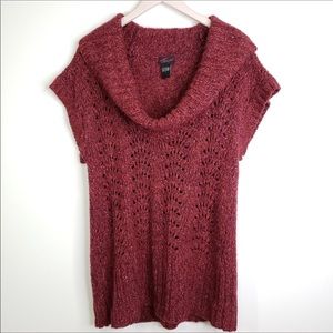 TORRID Cowl Off Shoulder Sweater Metallic Knit